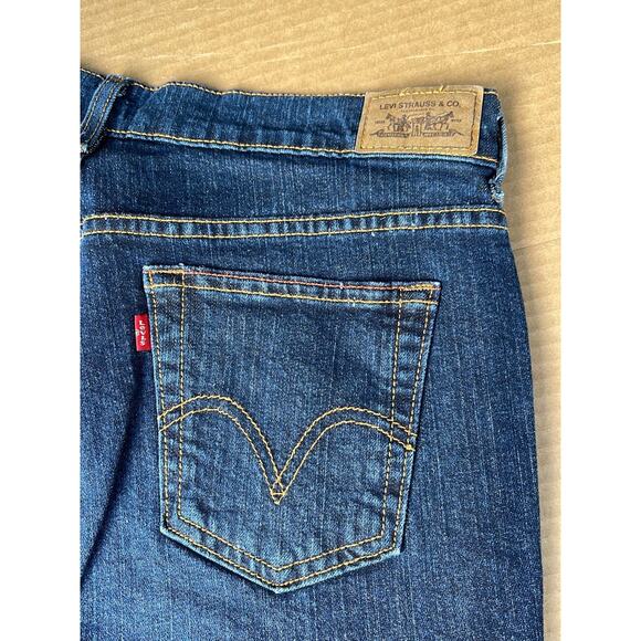 Y2k Grunge streetwear Levis 515 bootcut Jeans sz 12 high rise dark wash - Picture 4 of 12